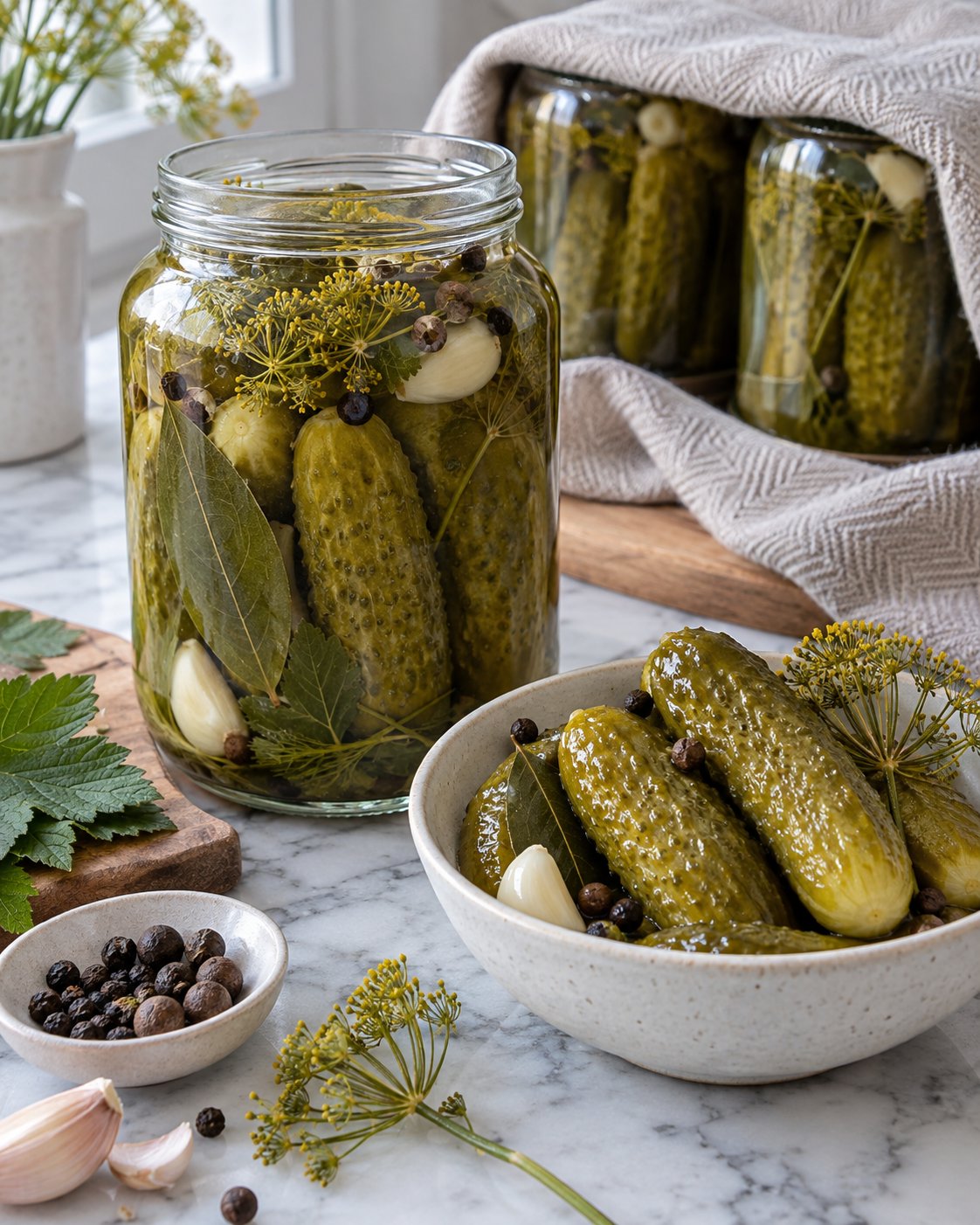 Маринованные огурцы классические