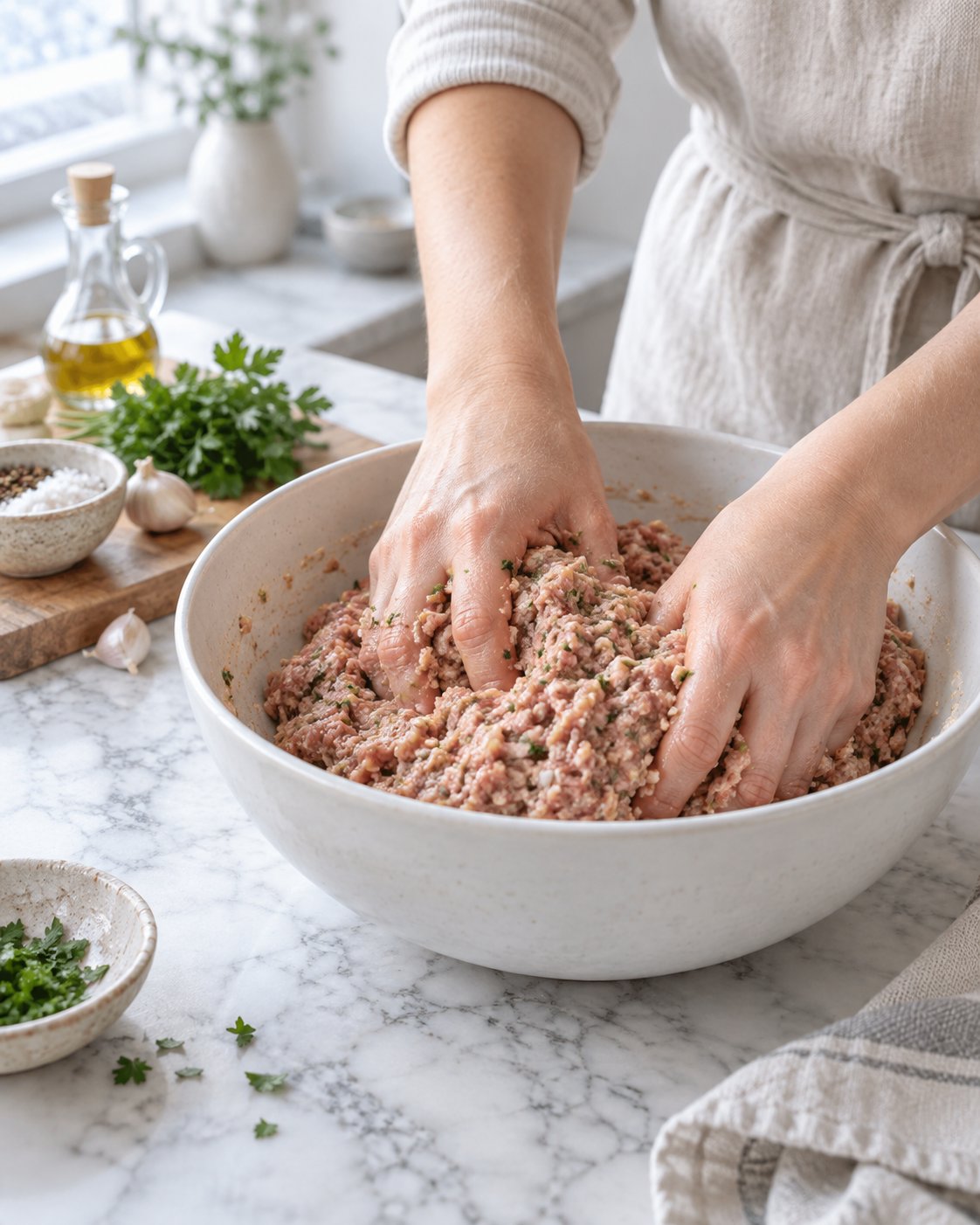 Домашние мини-сосиски из курино-говяжьего фарша — фото 5