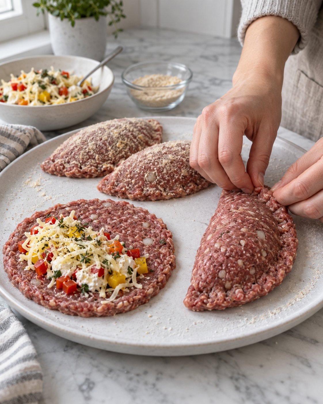 Мясные кальцоне с сырно-овощной начинкой (заморозка) — фото 6