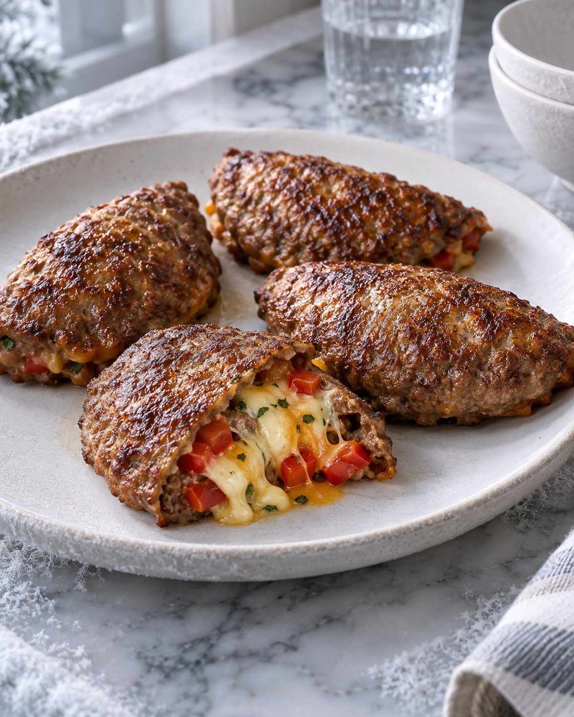 Мясные кальцоне с сырно-овощной начинкой (заморозка)